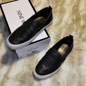 EUC Nine West leather sneakers